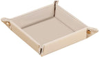 YAPISHI Valet Tray, Foldable PU Leather Catchall Tray/Dish/Caddy Orange by YAPISHI