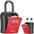 Puroma Key Lock Box Outdoor 4 Digit Code Combination Lockbox House, 1 Red by Puroma