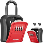 Puroma Key Lock Box Outdoor 4 Digit Code Combination Lockbox House, 1 Red by Puroma