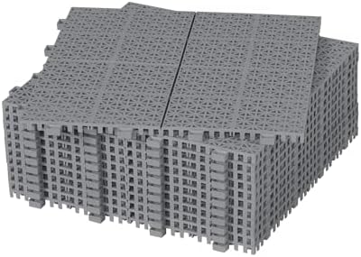 12” x 12” Modular Interlocking Cushion, 12 Pack Drainage Interlocking Floor by Unknown