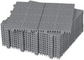 12” x 12” Modular Interlocking Cushion, 12 Pack Drainage Interlocking Floor by Unknown