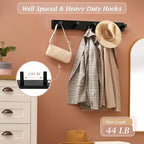 Coat Rack Wall Mount, Wooden Coat Hanger - Image 4