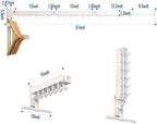 LIENAHU Drying Rack, Wall Mounted Clothes Rack, 220lbs Capacity - Image 7