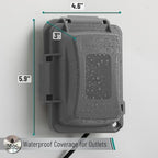 Bates- Weatherproof Electrical Outlet Cover, Outdoor Plug Cover - Image 4