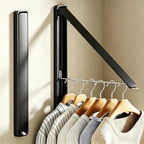 Clothes Drying Rack, Laundry Room Wall Mounted Retractable Clothes Hanger by Unknown