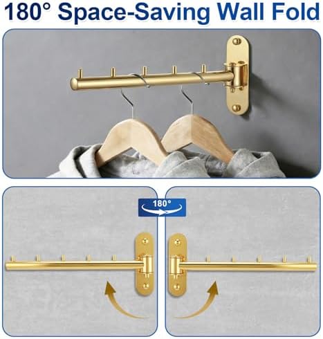 Wall Mounted Clothes Drying Rack, Foldable Drying Rack Clothing, Space Saving - Image 2
