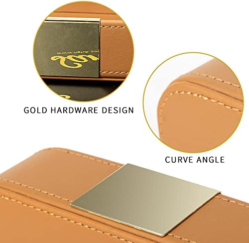 SANZIE Leather Tray Desktop Storage, Trinket Catchall Tray - Image 4