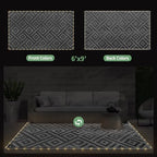 GENIMO Outdoor Rug, Waterproof Plastic Rugs - Image 3