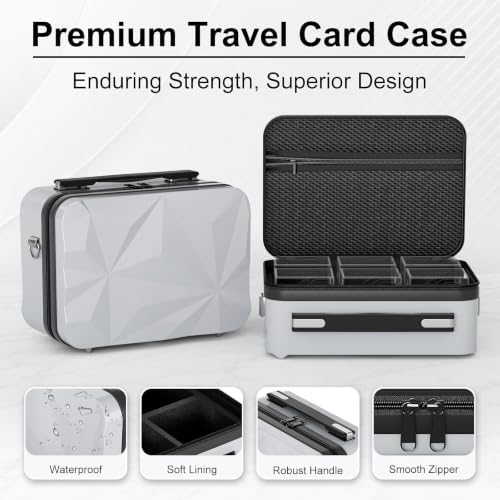 Proijeut Card Deck Box with Portable Case, 6 Pack Clear Commander Deck Box with - Image 4