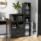 Homes: Inside + Out Apexa 4-Cube Storage Organizer Shelves, Stackable Wood - Image 6