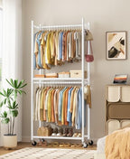 HOMIDEC Clothes Rack, 79.7" Double-Tier Clothing Rack - Image 2