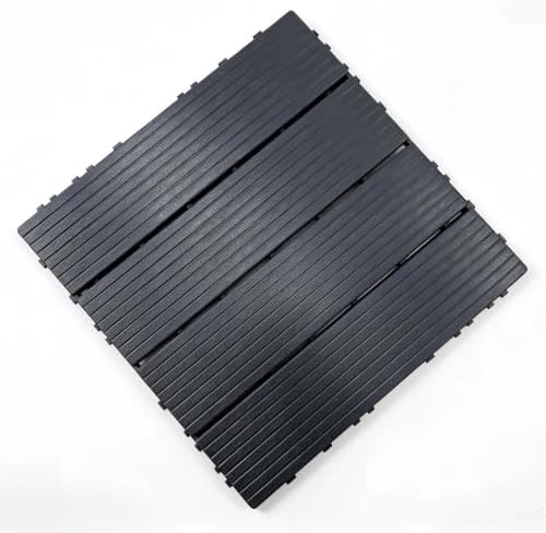 44 Pack Plastic Interlocking Deck Tiles, 12 x 12 Inch Waterproof Outdoor Floor - Image 2