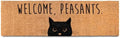 Welcome Peasants Cat Doormat 50x15 Inch by MainEventUSA