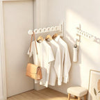 Wall Mounted Clothes Hanger Rack, Foldable Space Saving Laundry Rack - Image 5