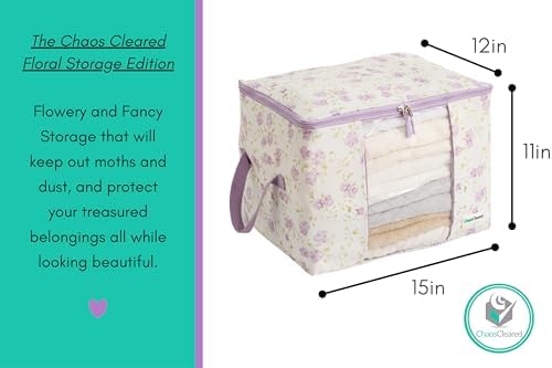Chaos Cleared Canvas Storage Bags Designer Organizer 2 Pack – Seasonal Storage - Image 6
