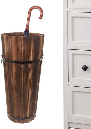 Wooden Umbrella Stand – Multi Functional Storage Box, Cane Holder, Divider by Unknown