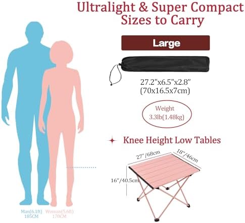 Grope Portable Beach Table for Sand, Folding Camping Table - Image 3