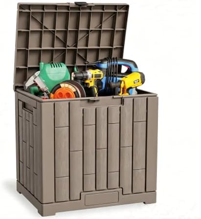 LAUSAINT HOME 31 Gallon Resin Deck Box, Package Delivery Box by LAUSAINTHOME