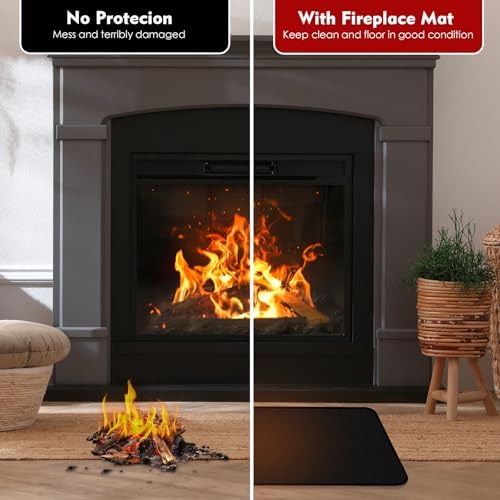 60×42 Inch Grill Mats for Outdoor Grill, Hearth Rugs for Fireplaces Fireproof - Image 2