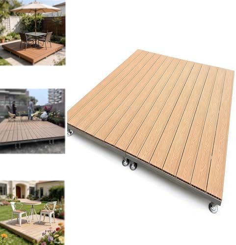 Heavy Duty Adjustable Height Decking Platform – Wood Plastic Composite Modular by Unknown