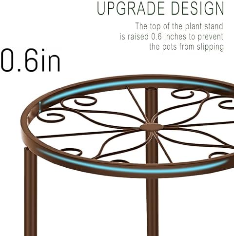 CADANI 5-Pack Metal Plant Stands - Image 4