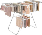 SONGMICS Clothes Drying Rack, Foldable Space-Saving Steel Laundry Rack by SONGMICSbySONGMICSHOME