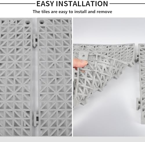 FAHKNS 50 Pack Interlocking Drainage Tiles, PVC Floor - Image 5
