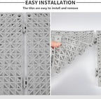 FAHKNS 12 PCS Interlocking Drainage Mat, 12“x12” Drainage Tiles Interlocking - Image 5
