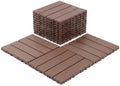 44 PCS 12"x12" Interlocking Deck Tiles by Unknown