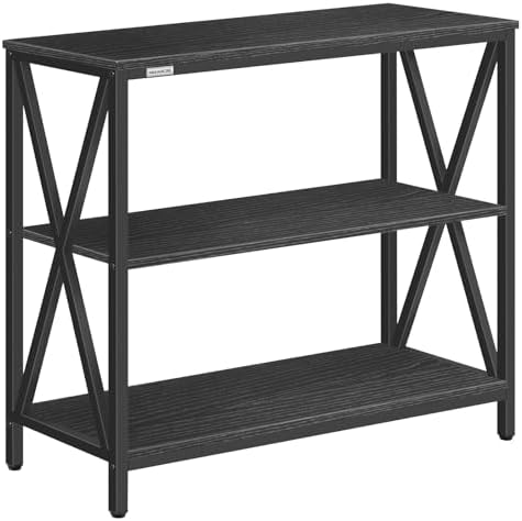 MAHANCRIS 31.5" Sofa Table, Industrial Console Table, 3-Tier Entryway Table by MAHANCRIS