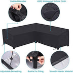 Patio Sectional Sofa Cover Outdoor Waterproof Windproof 85" X 85" V-Shaped - Image 4