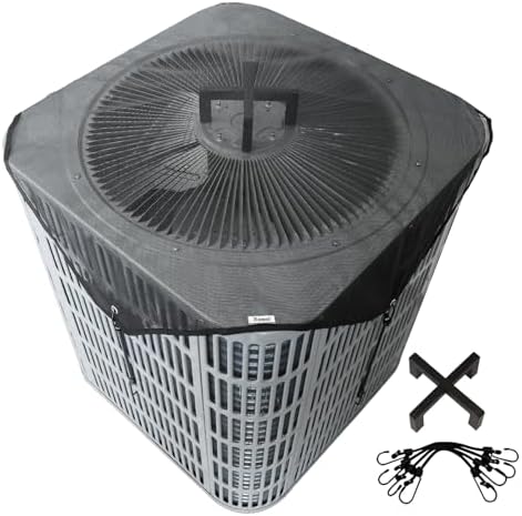 Air Conditioner Covers for Outside, Mesh AC Covers for Outdoor Units, Universal by Xeeol