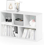 Furinno LUDER Book Shelf, 5-Cube Bookshelf, Reversible Bookcase, 9.4 x 19.5 x by Furinno-FitsYourSpaceFitsYourBudget