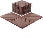 Plastic Interlocking Deck Tiles, 44 Pack, Non-Slip Patio Floor Decking Tiles by Unknown