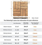 Topeakmart 27PCS Interlocking Deck Tiles 12x12 Patio Flooring, Natural Wood - Image 5