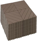 108 PCS Plastic Interlocking Deck Patio Tiles by Mapleyard