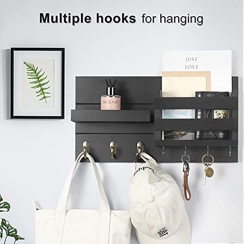 Lwenki Mail Organizer for Wall Mount – Key Holder - Image 3