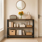 MAHANCRIS 47.2" Sofa Table, Industrial Console Table, 3-Tier Entryway Table by MAHANCRIS