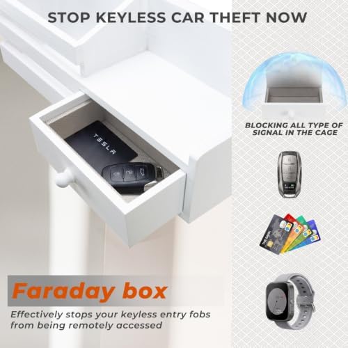 Key Holder Wall Mount with car Key Faraday Box - Image 2