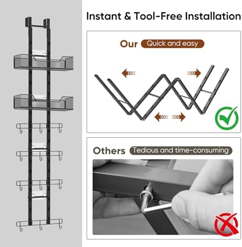 Over The Door Purse Organizer, Easy Installation Handbag Rack - Image 2