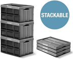 CleverMade Eco 62L Collapsible Storage Bin, 3 Pack - Image 6