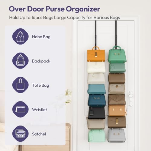 SWTYMIKI Over the Door Purse Organizer - Image 3