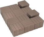 144 PCS Plastic Interlocking Deck Tiles by SkillMaid