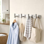 Wall Mounted Coat Rack-4 Hooks, Heavy Duty Stainless Steel Wall Hooks - Image 5