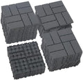 Plastic Interlocking Deck Tiles 36 Pack 12"x12" | Non-Slip Tool-Free Waterproof by Unknown