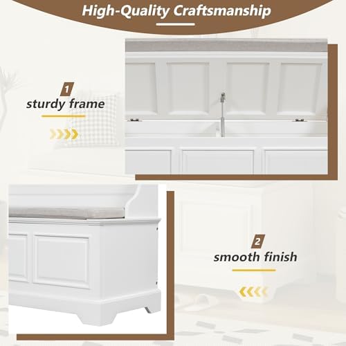 Knocbel Rustic Entry Storage Bench - Image 4