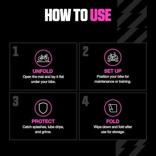 Muc-Off Bike Mat, Foldable Waterproof Floor Protector - Image 5