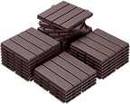 Goovilla 27 sq. ft Plastic Interlocking Deck Tiles，27PCS Waterproof Patio by Goovilla