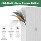 71" Metal Storage Cabinet, Tall Utility Closet Cabinet - Image 5