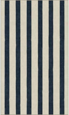 Blue and White Striped Entry Rug - Image 7